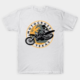 Texas Style Motocross Gold T-Shirt